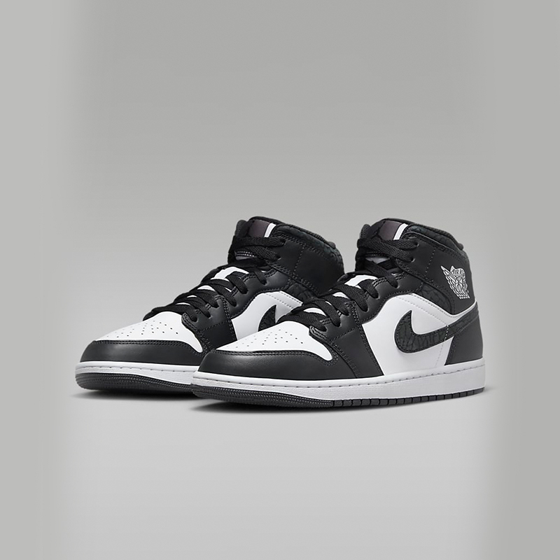 耐克jordan aj1黑白熊猫男子运动鞋冬新款缓震中帮板鞋fb9911-001