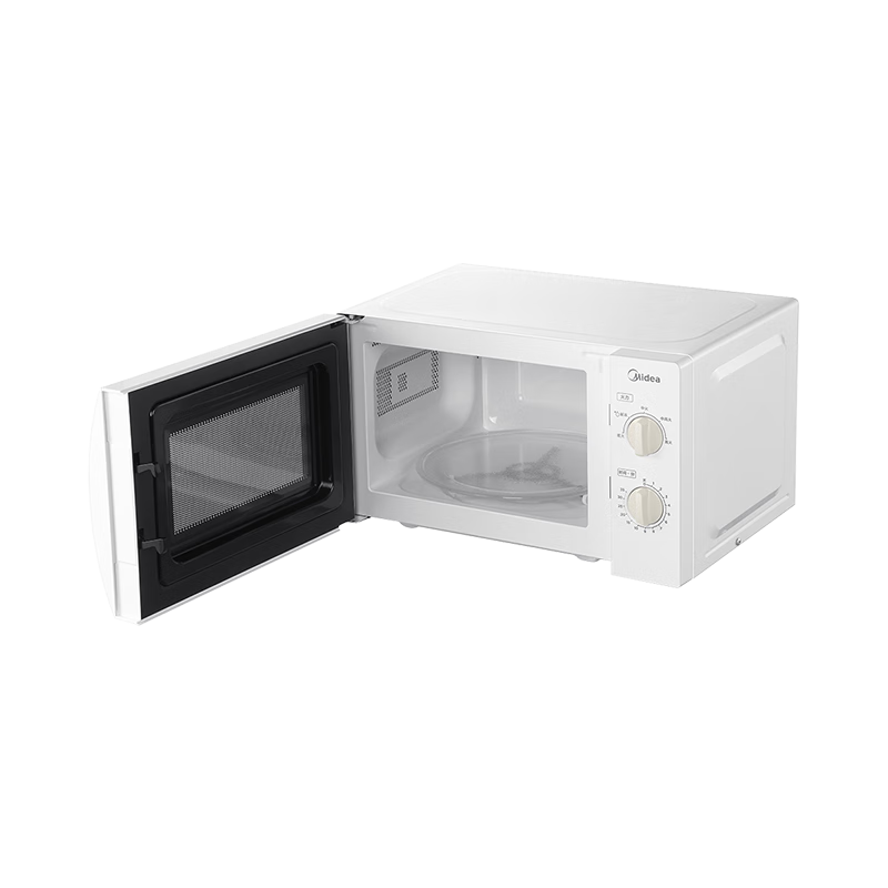美的(Midea) MM721NG1-PS 微波炉 20L升小型家用 360°转盘加热旋钮操控700W火力速热易洁内胆高清大图