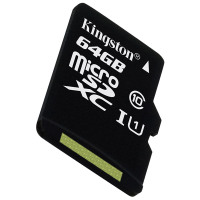 金士顿(Kingston)64GB SD卡 80MB/s TF(Micro SD)Class10 UHS-I 相机存储卡