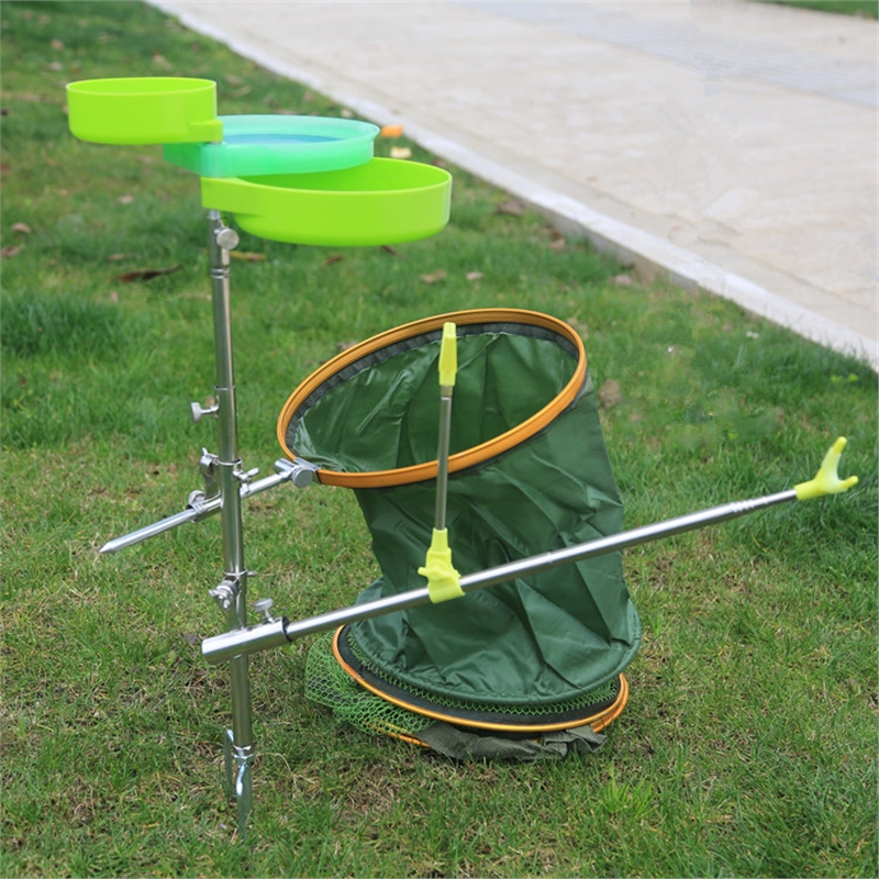 闪电客钓鱼工具垂钓支架 新多功能地插架拉饵盘地插闪电客垂钓支架