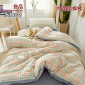 星月居 学生宿舍被子春秋被单人四季通用冬被太空被空调被棉被芯 180x220cm【约6斤】 冰激凌格