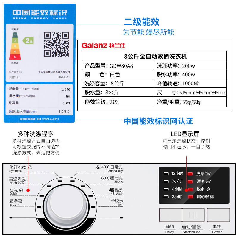 格兰仕洗衣机说明书图片