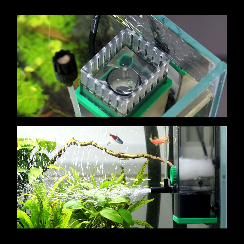 油膜处理器鱼缸除油污器水族箱水内置过滤器增氧泵过滤设备高清大图
