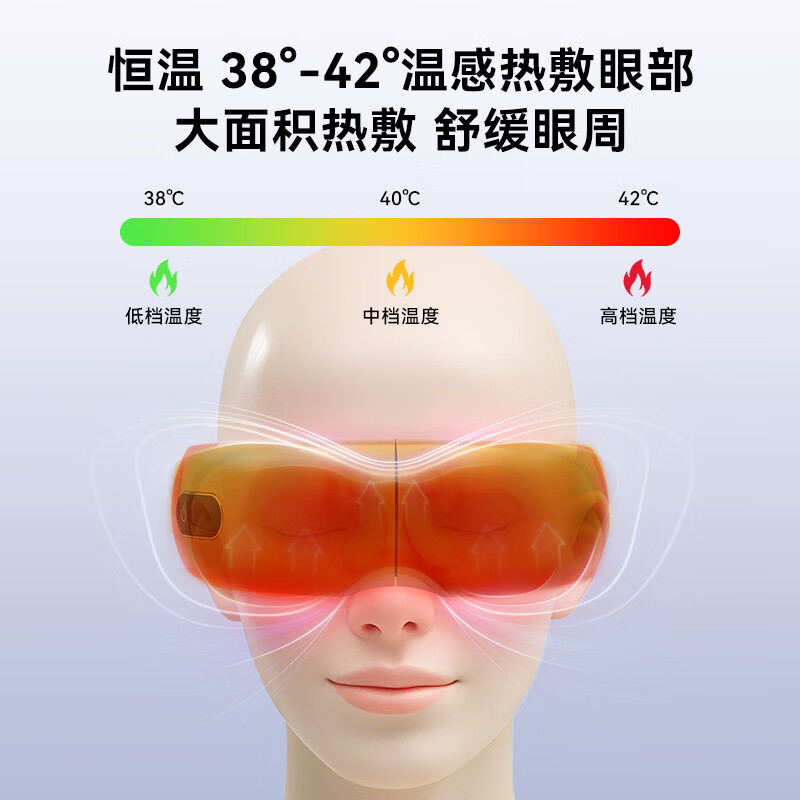 摩飞眼部按摩仪折叠眼部按摩器热敷眼罩 MF112高清大图