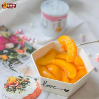 [林家铺子旗舰店]冰糖黄桃椰果什锦组合200g*6罐水果罐头进口品质