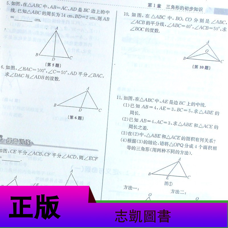 2020版浙江新课程三维目标测评 课时特训数学八年级上册 初二同步课时作业本初中课时特训