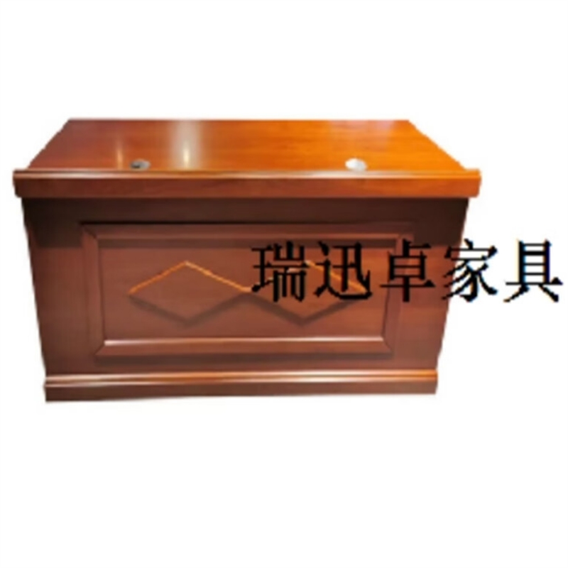 瑞迅卓 会议室油漆实木贴皮桌培训台演讲台1400*600*760高清大图