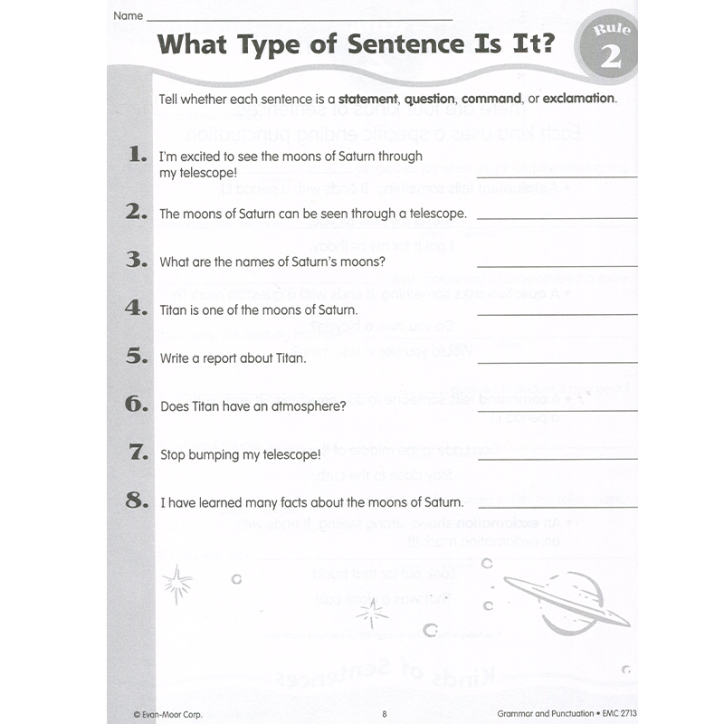 [正版]Evan-Moor Grammar & Punctuation Grade 3 语法与标点练习册 三年级 美国高清大图