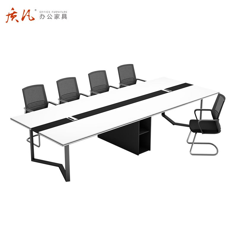 质凡 小型会议桌长桌简约现代接待洽谈桌 3200*1200*750