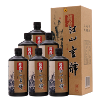 江山壹号 酱酒 53度茅台镇酱香型白酒500ml整箱6瓶装