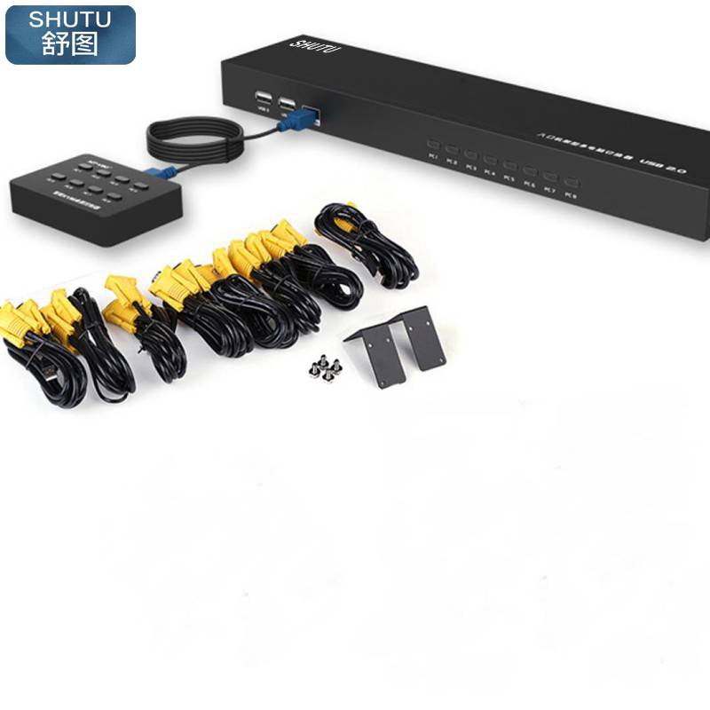 舒图 VGA KVM切换器8口手动/台高清大图