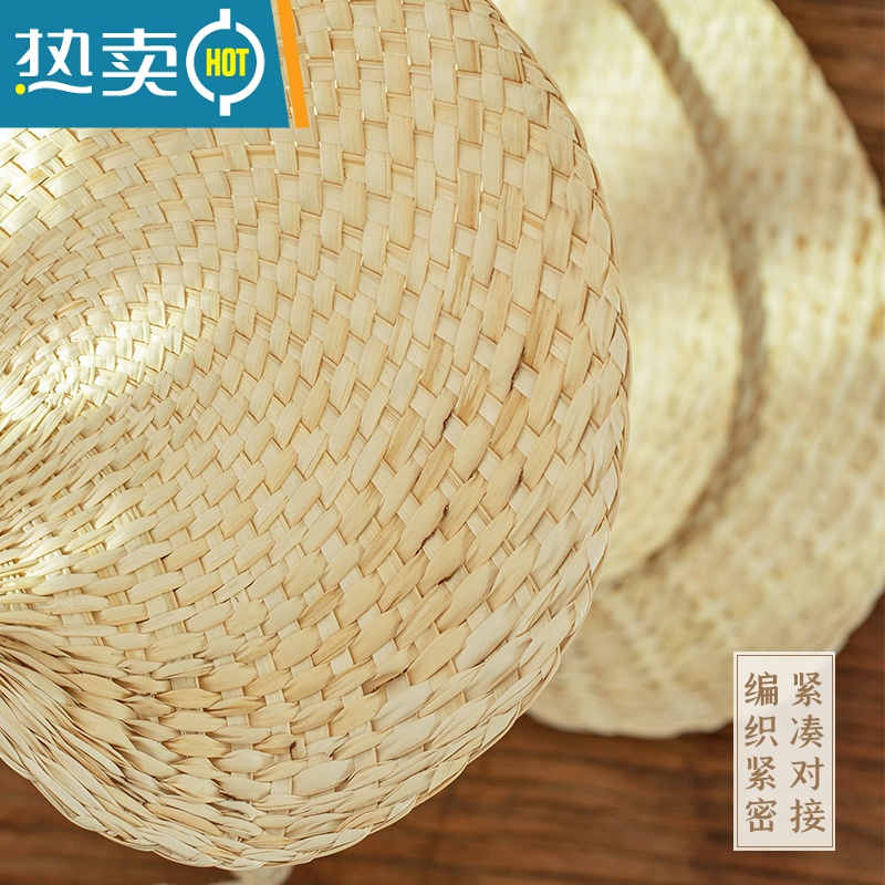 XIANCAI芭蕉扇老式便携草编扇子婴儿夏天儿童中国风古典 小号款(扇面宽度23-24cm)高清大图