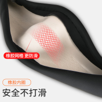 华饰 汽车方向盘套 2019款冬季毛绒保暖方向盘把套车内饰品 汽车用品