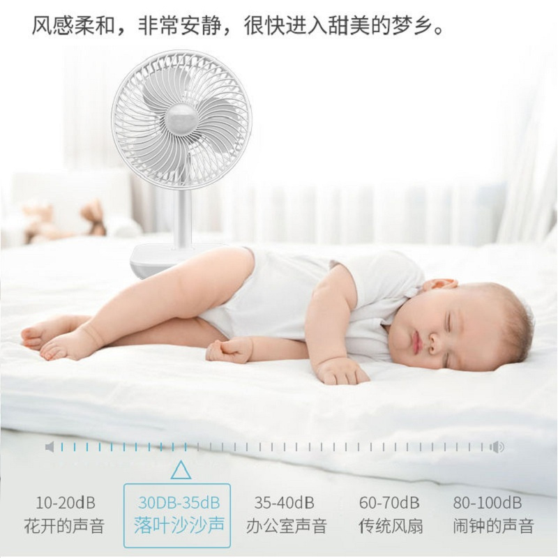 荣事达小风扇USB便携式小型电风扇大风力学生宿舍迷你超轻音办公室桌上桌面儿童家用台式床上电扇/绿色普通标准款