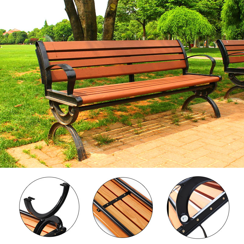 美彪华普思户外塑木椅景区园林座椅排椅公园长椅室外休息椅休闲长椅w