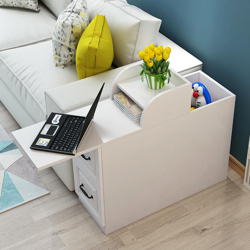 沙发边柜侧边柜欧式边几沙发柜中间小茶几缝隙扶手储物柜隐藏空间