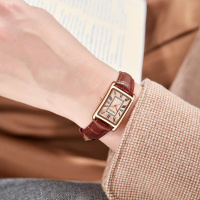 ORSGA手表女表女士手表时尚手表女方形皮带女士ins韩版休闲商务防水石英表学生腕表9299L