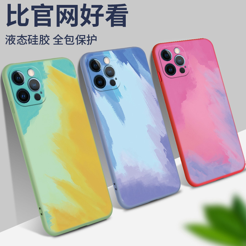 可波 苹果12手机壳12ProMax磨砂iPhone11Pro硅胶轻薄Mini防摔软壳镜头全包por保护套春夏秋冬彩绘高清大图