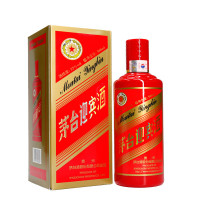 茅台迎宾酒 中国红 53度酱香型白酒 500ml单瓶装