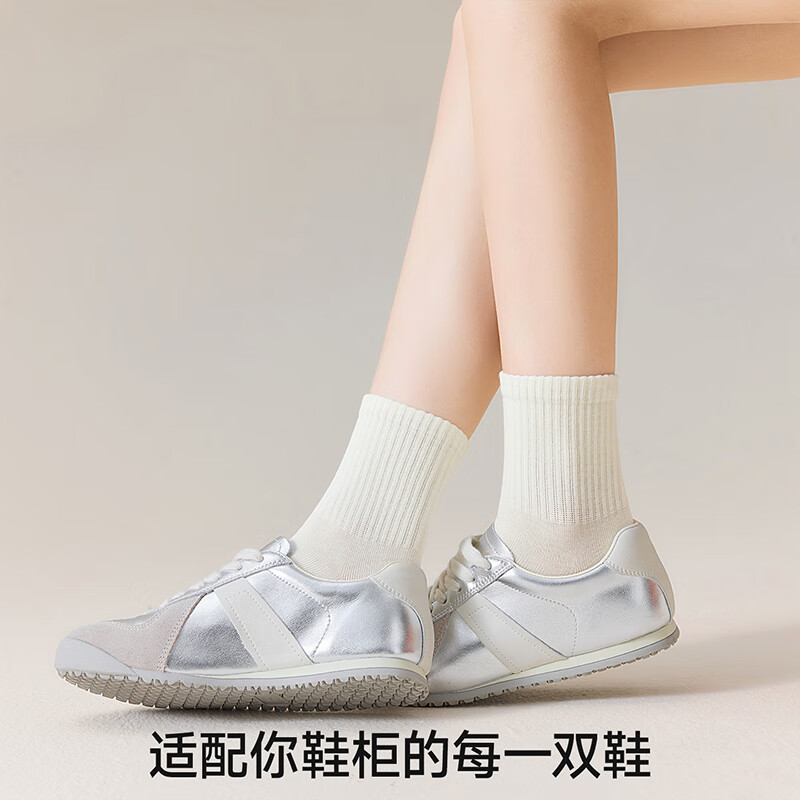 浪莎任嘉伦明星同款男士中筒袜子山茶花精油防臭百搭女袜高清大图