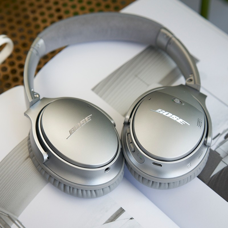 35 ii无线消噪耳机 银色 qc35二代蓝牙降噪耳机 主动降噪 头戴式 长久