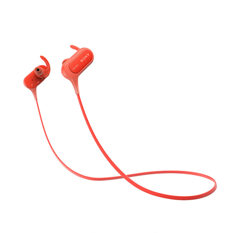Sony/索尼 重低音无线蓝牙入耳后挂式防水线控运动耳机 MDR-XB50BS (红色)
