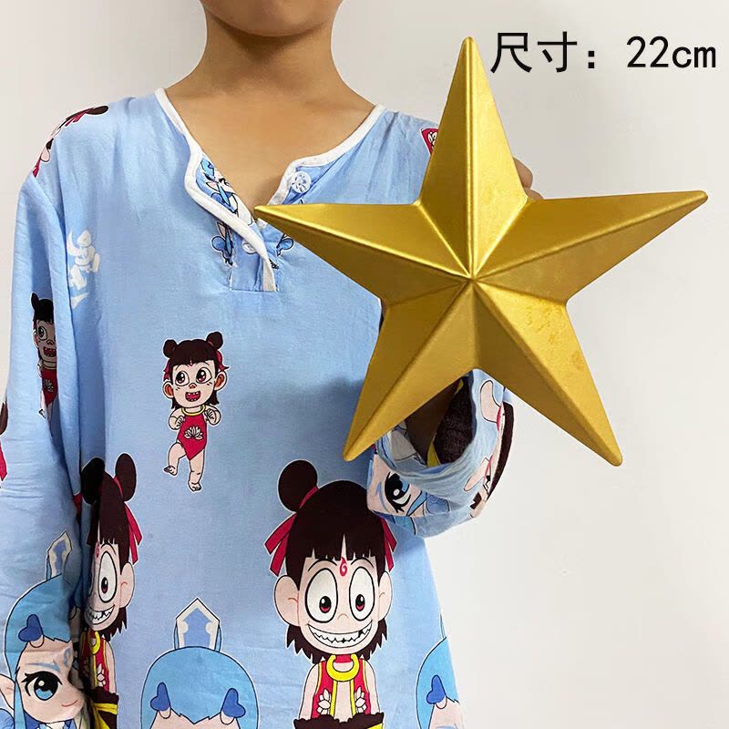 维诺亚工业风墙面金色大五角星创意铁艺壁饰立体挂饰酒吧不规则装饰挂件图片