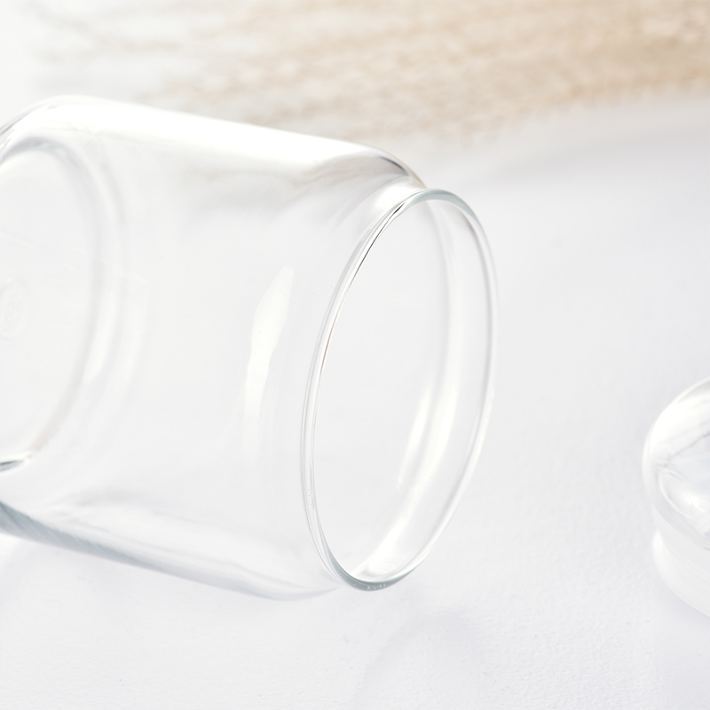 Ocean进口透明玻璃圆形罐密封罐防潮玻璃零食干果瓶茶叶奶粉罐子500ML2只高清大图