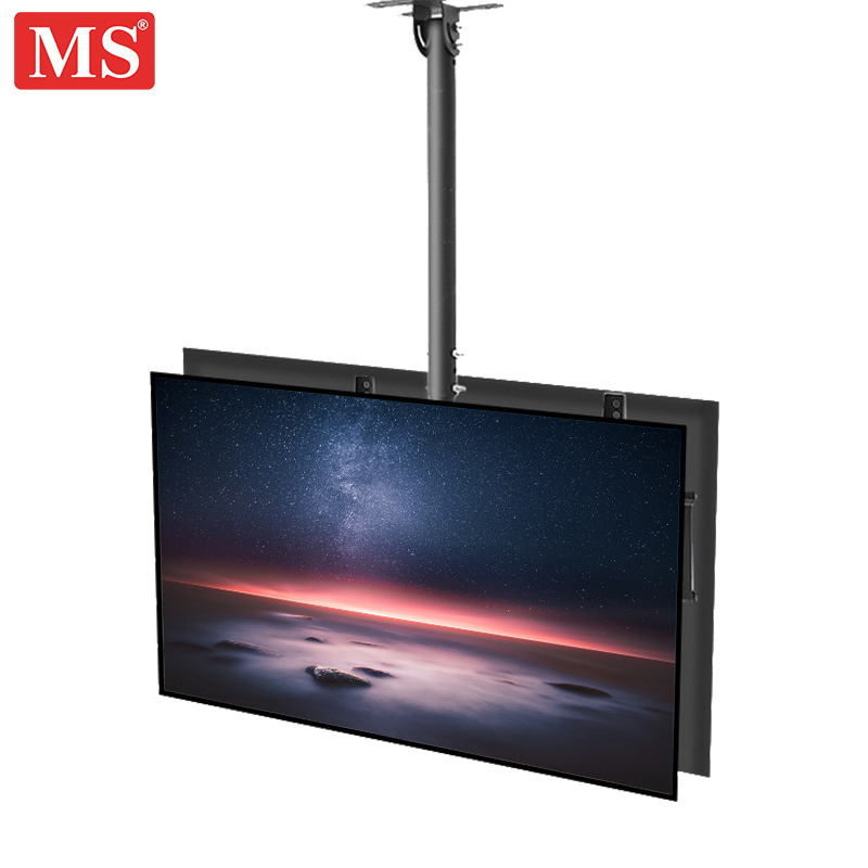 ms电视吊架液晶电视机伸缩架下伸缩旋转天花板吊顶支架多功能显示器