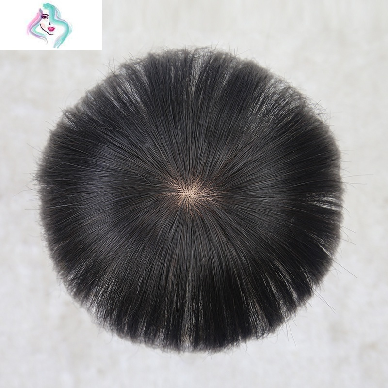 假发片迷你头顶补发遮白发一片式轻薄真发补发块无痕发顶补发片你那么