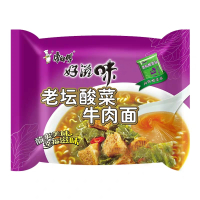 老坛酸莱牛肉面(红油)袋面120g