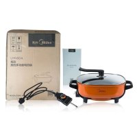 美的电火锅 家用多功能6L电煮锅电热锅电炒锅 双环聚能加热火锅家用多功能电热锅电火锅韩式电煮锅电炒一体锅
