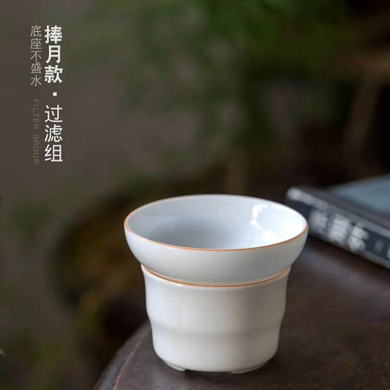 方然10头羊脂玉甜白佛语盖碗套组高清大图