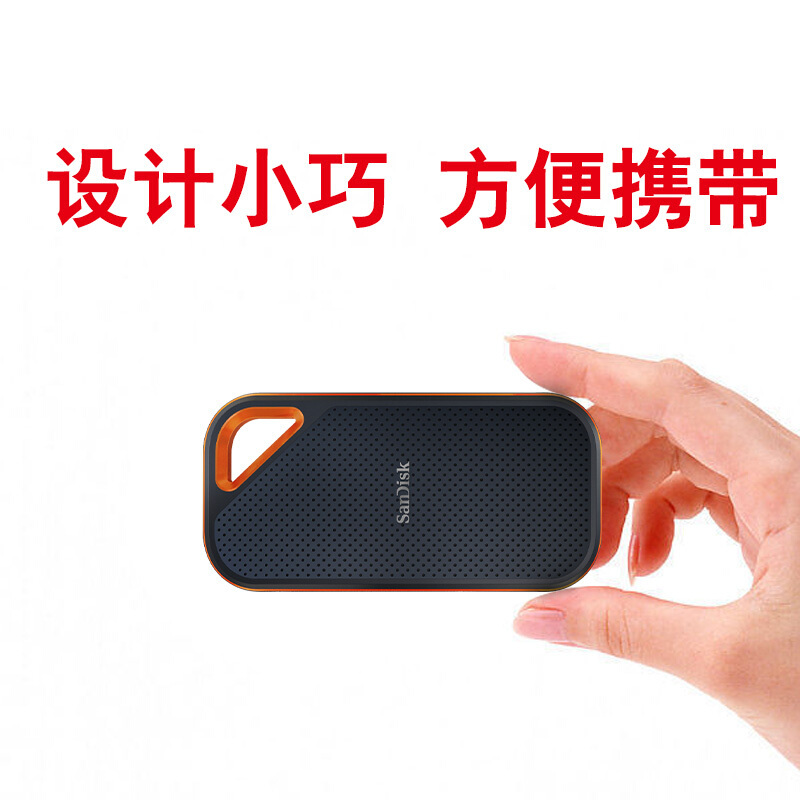 闪迪(SanDisk) E80便携防水抗摔精致PSSD 移动固态硬盘ps5 手机电脑两用 Type-c 接口 1TB