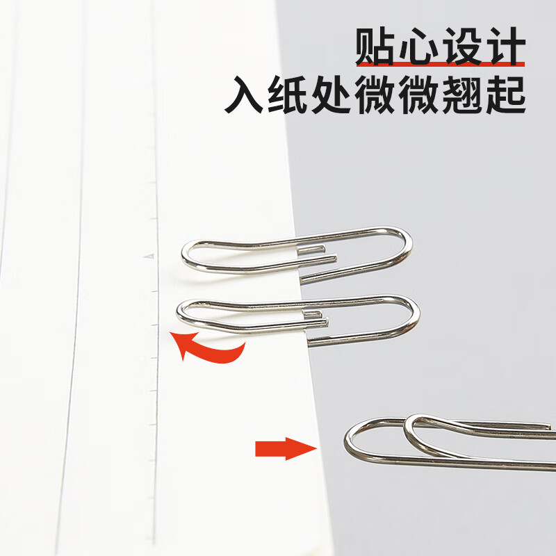 晨光(M&G)回形针办公用3号金属款PVC筒装ABS91697高清大图