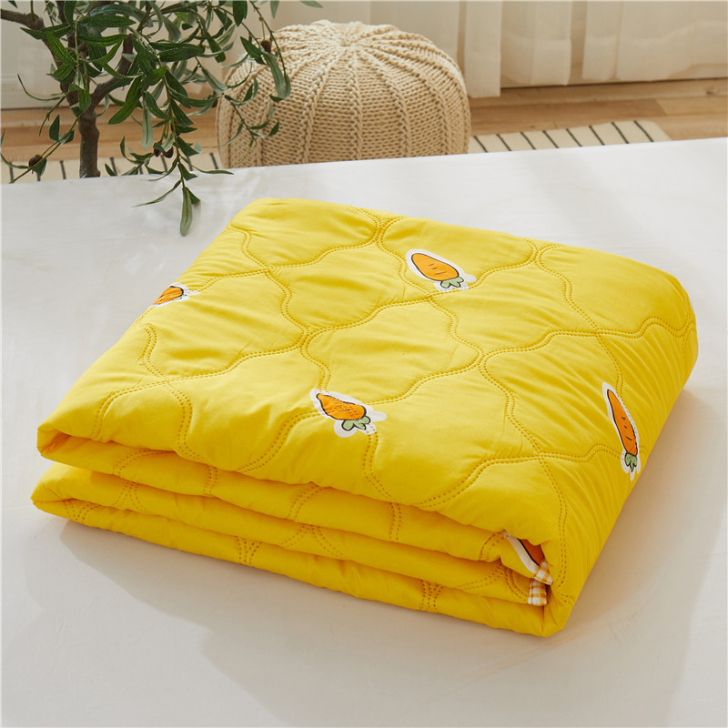南极人(NanJiren)家纺 可水洗纤维夏被平纹夏凉被 床上用品花朵/草/叶子空调被子被芯