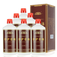 金沙 酱酒原酿53度500mL*6瓶酱香型白酒高度酒水纯粮食酒整箱