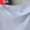YIBUSHENG白色t恤女棉质短袖正肩打底衫纯白t体恤韩版基础款简约内搭上衣