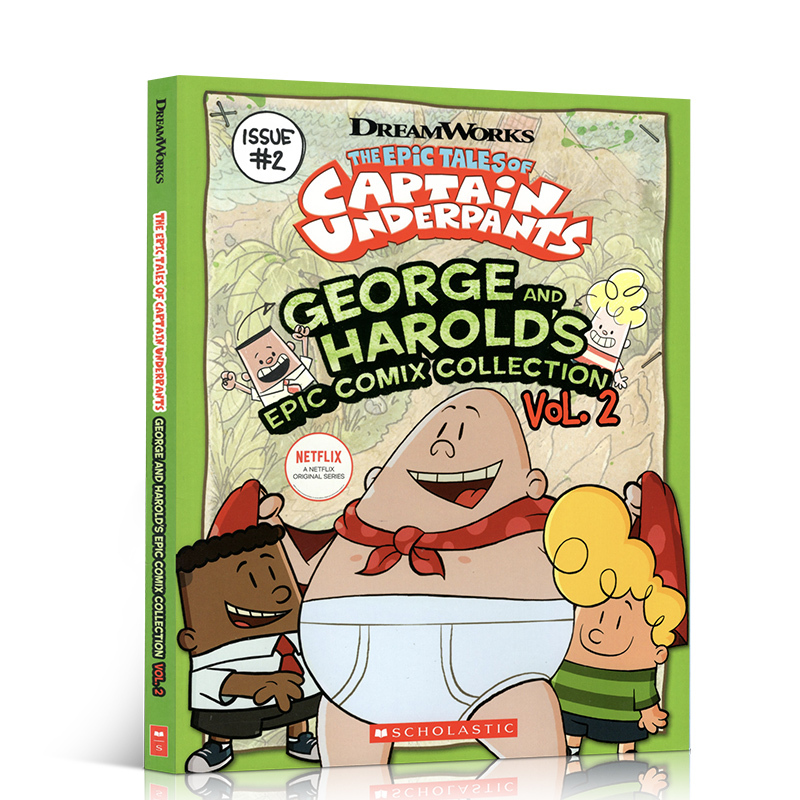 [正版]英文原版进口 Captain Underpants George and Harold’s Epic Comi