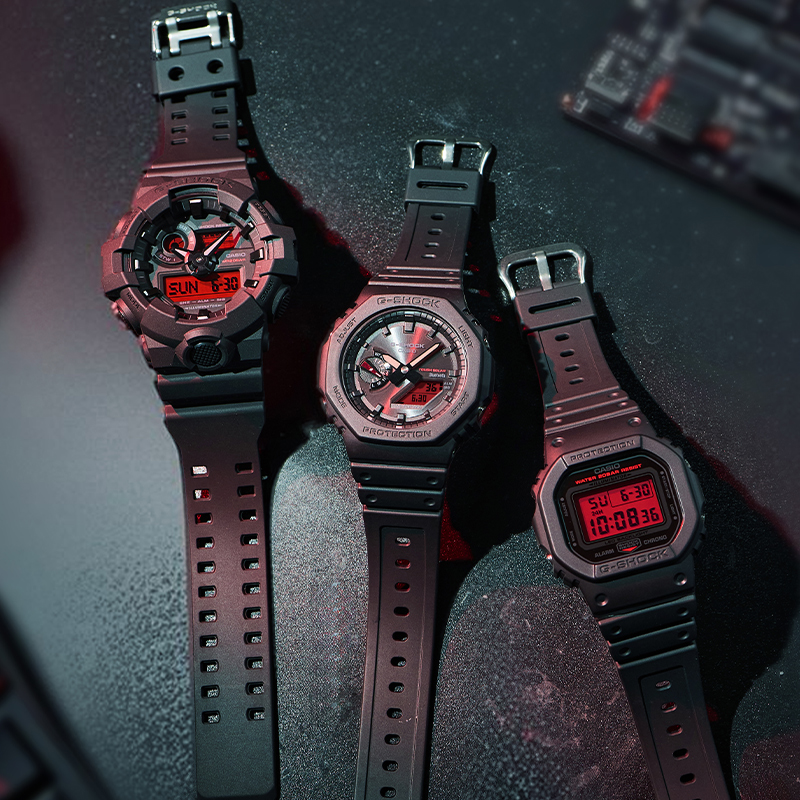 卡西欧手表男g-shock石英表 男GA-B2100BBR-1A高清大图