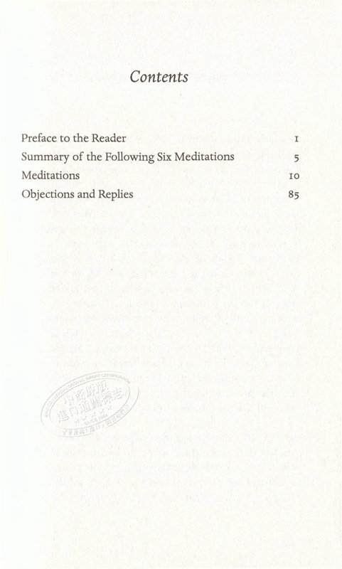 [正版] 笛卡尔:沉思录 英文原版 Penguin Great Ideas : Meditations René高清大图