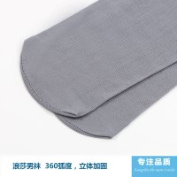 浪莎丝袜男春夏季薄款透气中筒夏天短袜丝光超薄黑色男士袜子冰丝