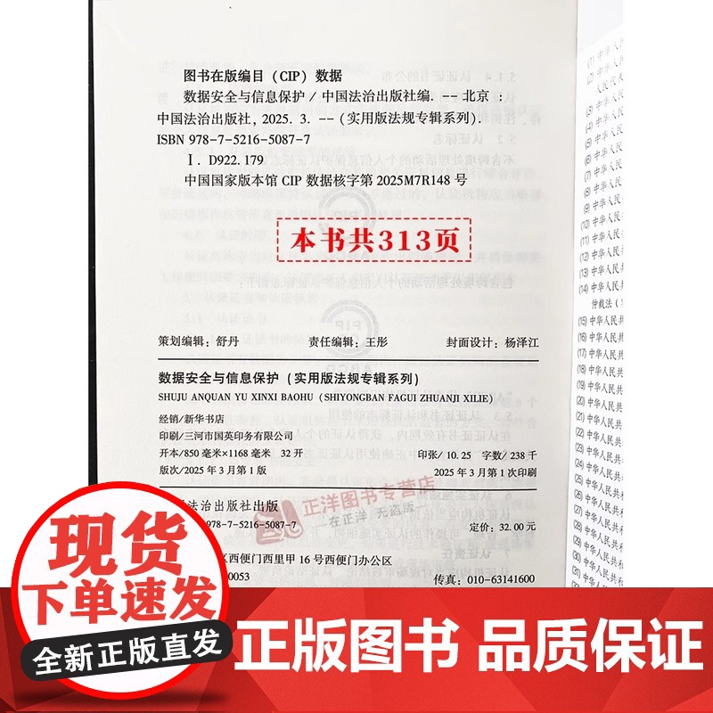 正版2025新版 数据安全与信息保护 新8版实用版法规专辑 数据安全法司法解释条文理解适用法律条文单行本信息保护法律法规高清大图