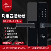 凡帝亚木门房间门FDY-F119智能锁5种开锁方式指纹密码卡片钥匙临时密码