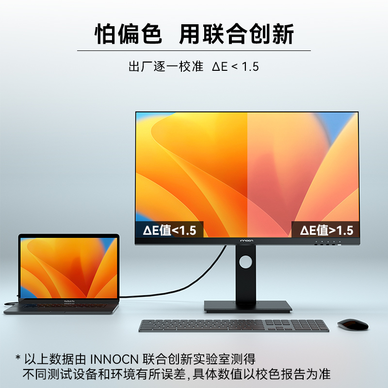 联合创新(Innocn)27英寸4K 视网膜屏 IPS Type-C 65W HDR400升降旋转 专业色彩 设计师电脑显示器27C1U PRO