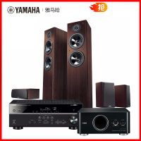 雅马哈（YAMAHA） NS-F51 5.1声道家庭影院组合音响功放套装木质大箱体音响+黑色RX-V485+150低音炮