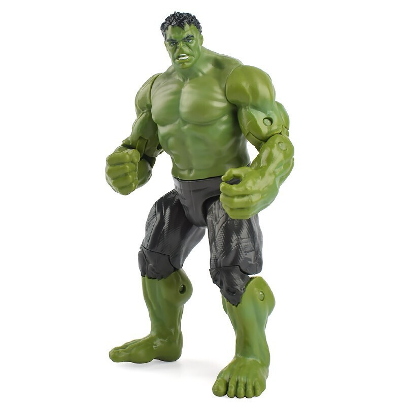 中动玩具1903037寸绿巨人漫威手办复仇者联盟关节可动手办玩具支架款