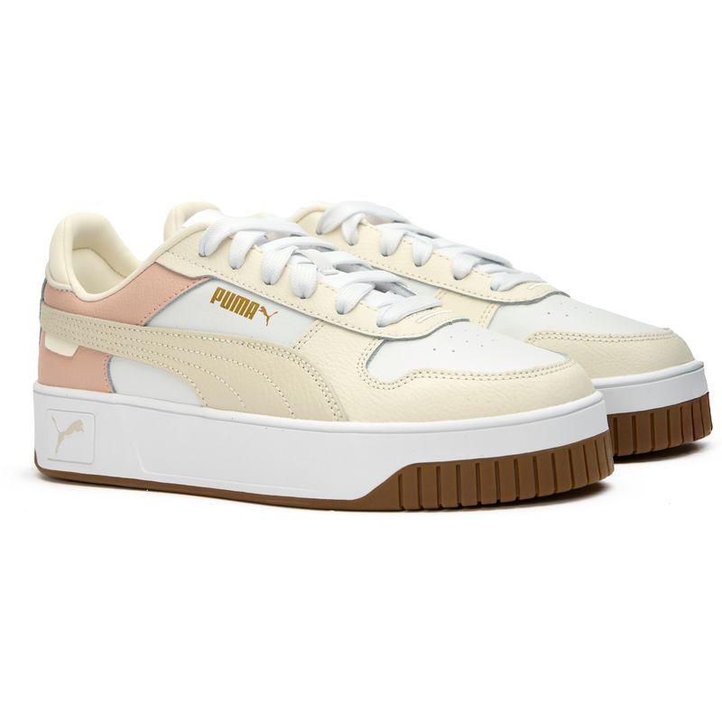彪马(Puma)女士休闲板鞋白色简约百搭橡胶底系带运动小白鞋
