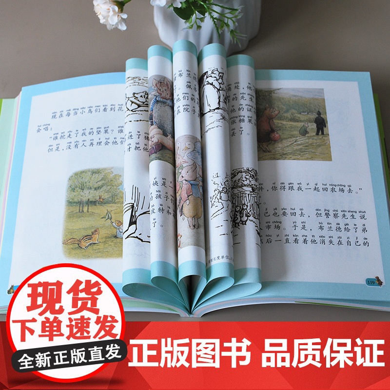 彼得兔的故事 陪伴孩子成长的经典绘本6-8-9-10-15岁儿童文学少儿一二三四五年级小学生课外阅读读物教辅籍正版长江少高清大图