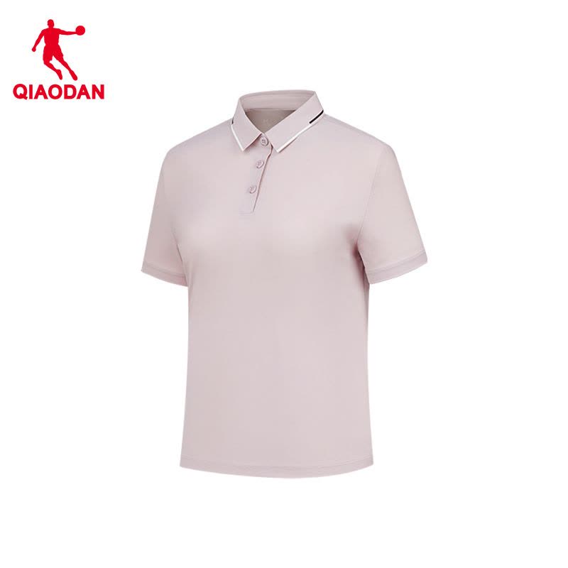 乔丹 女款短袖T恤衫运动POLO衫 夏季冰感防晒衣 薄雾紫 QTEHS2253034S图片